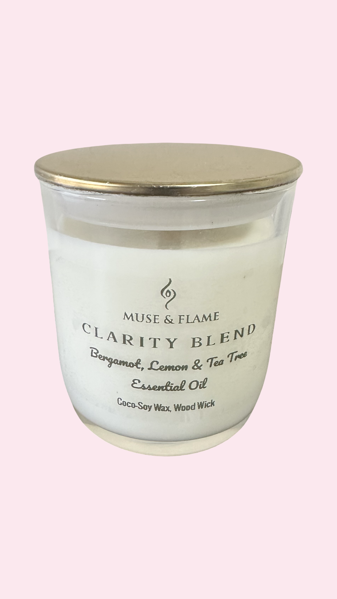 Aromatherapy Coco Soy Candle – Essential Oil Blends, Wood Wick