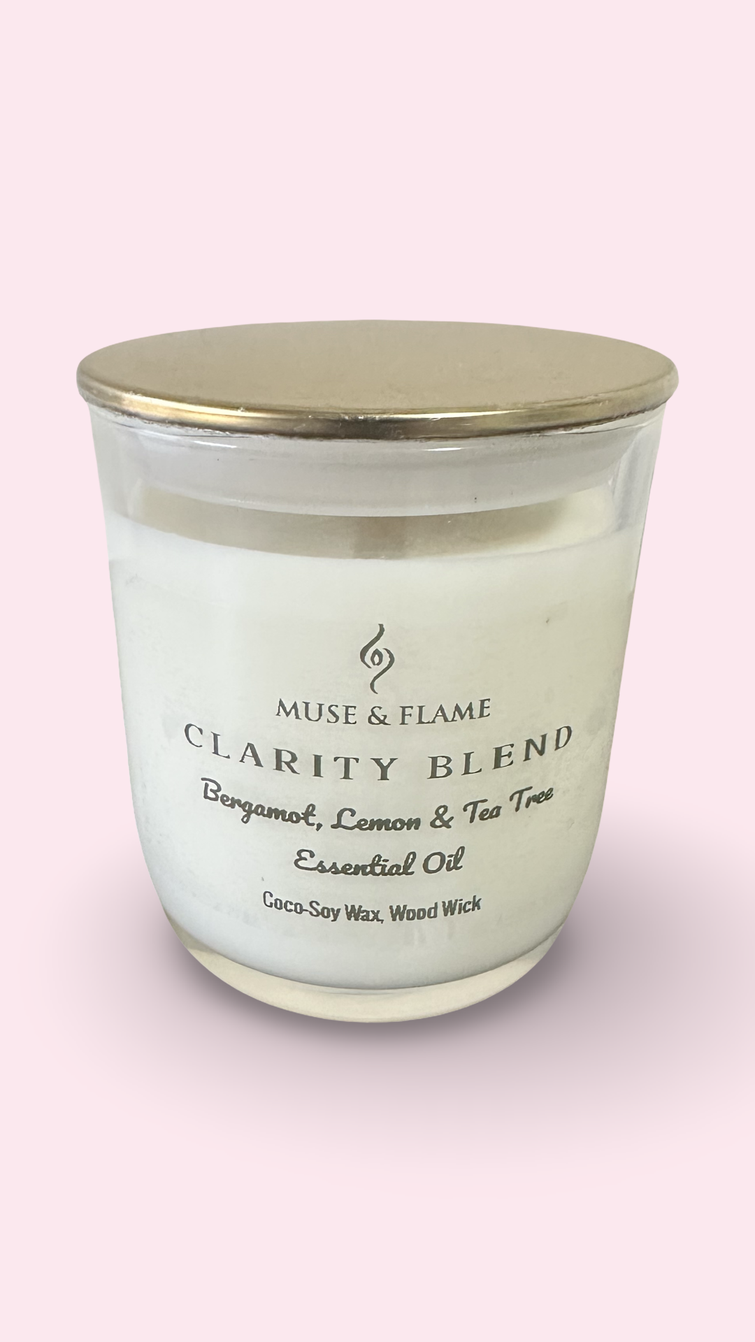 Aromatherapy Coco Soy Candle – Essential Oil Blends, Wood Wick