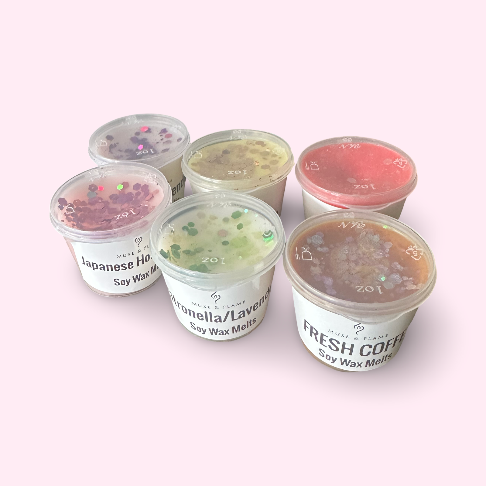 Hand-Poured Soy Wax Melts Gift Set – Floral, Sweet, Fresh Fragrances